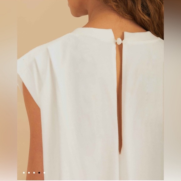 Farm Rio Off-White Rio Sleeveless Jumpsuit - Picture 7 of 9